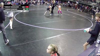 58 lbs Champ. Round 1 - Kinsley Brungardt, Beatrice Wrestling Club - Girls vs Hannah Gompert, Mitchell Wrestling Club