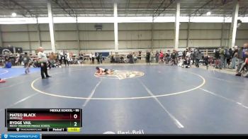 95 lbs Semifinal - Rydge Vail, Rocky Mountain Middle School vs Mateo Black, Homedale