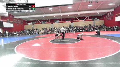 108 lbs Champ. Round 2 - Gibran Silva, Ukiah vs Juelz-King Brewick, Granada