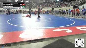94 lbs Round Of 64 - Colton Durant, Broken Arrow vs Raiff Matheson, Pryor Tigers Wrestling