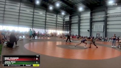 112 lbs Finals (8 Team) - Rino Younker, Big Money Movin vs Aniya Polk, NE United