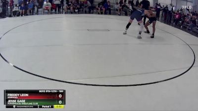 160 lbs Cons. Round 2 - Freddy Leon, Nebraska vs Jesse Gage, Powerhouse Wrestling Club