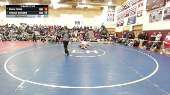 138 lbs 3rd Place - Adam Dean, Portland/Cromwell vs Rowan Bodden, Foran