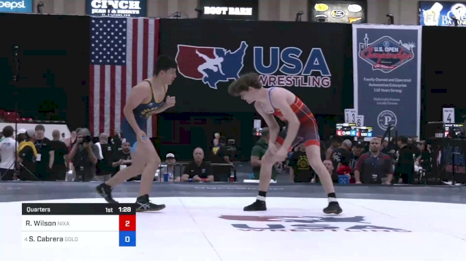 68 kg Quarters - Reed Wilson, Nixa Youth Wrestling vs Santiago Cabrera ...