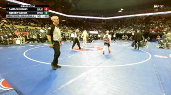 126 Class 3 lbs 5th Place Match - Andrew Garcia, St. Pius X (Kansas City) vs Camdon Kunkel, Carl Junction