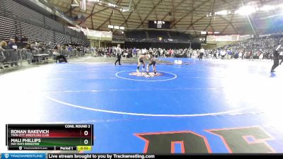 93 lbs Cons. Round 2 - Ronan Rakevich, Twin City Wrestling Club vs Mali Phillips, Mat Rats Rebooted