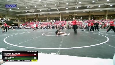 76 lbs Semifinal - Jack Seago, Open Mats vs Parker Zluticky, Kansas Young Guns