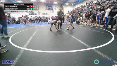 67 lbs Rr Rnd 1 - Taiclyn Gibson, Wolfpak Wrestling vs Roselyn Mosby, Wyandotte Youth Wrestling