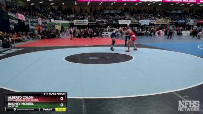 189 lbs 5th Place Match - Alberto Colon, East Anchorage High School vs Rodney McNeel, Soldotna