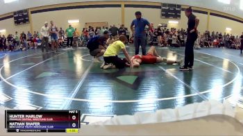 190 lbs Cons. Round 4 - Hunter Marlow, Franklin Central Wrestling Club vs Nathan Shafer, New Castle Youth Wrestling Club