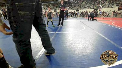 60 lbs Round Of 16 - Wyatt Tate, Bridge Creek Youth Wrestling vs Rhett Brown, Tecumseh Youth Wrestling