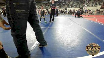 60 lbs Round Of 16 - Wyatt Tate, Bridge Creek Youth Wrestling vs Rhett Brown, Tecumseh Youth Wrestling
