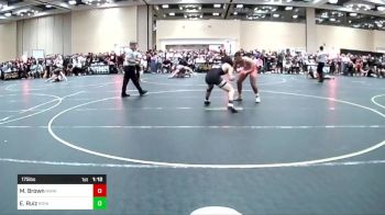 175 lbs Round Of 128 - Miles Brown, Nwwc vs Eric Ruiz, Royalty WC