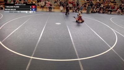 74 lbs Quarters - William Plumb, IL vs Peter Willis, IL