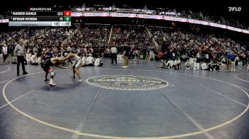 1A 120 lbs Semifinal - Kaiden Dahle, South Stanly High School vs Efrain Rivera, Polk County High School