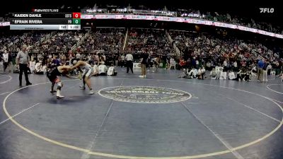 1A 120 lbs Semifinal - Kaiden Dahle, South Stanly High School vs Efrain Rivera, Polk County High School