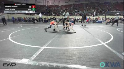 70 lbs Consi Of 16 #2 - Parker Hobbs, Salina Wrestling Club vs Luke Olsen, Mojo Grappling Academy