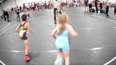 57 lbs Finals (2 Team) - Ashton Bell, Carolina Reapers vs Myra Shannon, Level Up Wrestling Club