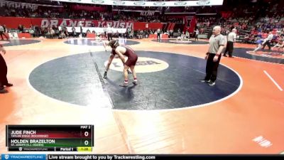 1A 132 lbs Quarterfinal - Jude Finch, Taylor Ridge (Rockridge) vs Holden Brazelton, St. Joseph (S.J.-Ogden)