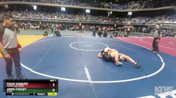 6A 190 lbs Quarterfinal - Colin Vasquez, Austin Lake Travis vs Aiden Cooley, Allen