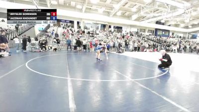 125 lbs 1st Place Match - Brynlee Sorensen, Sanderson Wrestling Academy vs Jazzman Khoundet, Stallions Wrestling Club