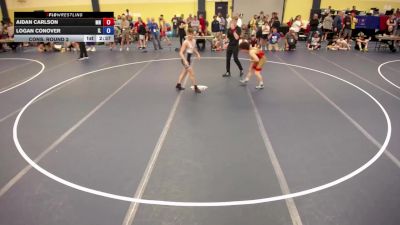 132 lbs Cons. Round 2 - Aidan Carlson, MN vs Logan Conover, IL