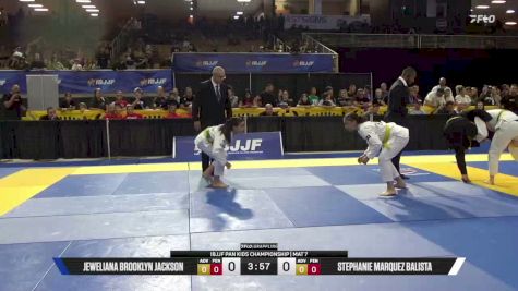 Stephanie Marquez Balista vs Jeweliana Brooklyn Jackson 2026 Pan Kids Jiu-Jitsu IBJJF Championship