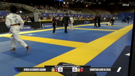 Ayden Alexander OQuinn vs Christian Akin Da Silva 2026 Pan Kids Jiu-Jitsu IBJJF Championship