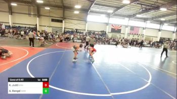 86 lbs Consi Of 8 #2 - Kingston Judd, Grindhouse WC vs Arturo Rangel, Dominate WC