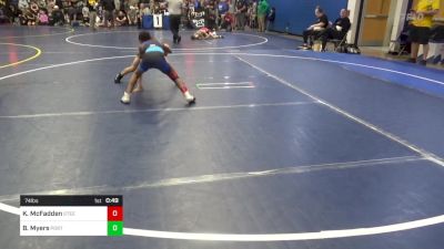 74 lbs Round Of 32 - Kristopher McFadden, Steel Valley Renegades vs Brody Myers, Portage