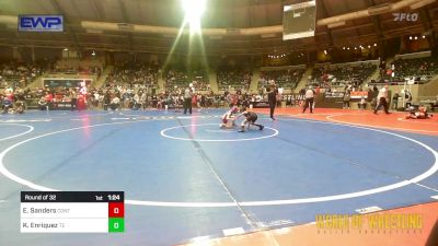 52 lbs Round Of 32 - Emery Sanders, Contender Wrestling Academy vs Kemp Enriquez, Takedown Elite