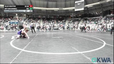 100 lbs Round Of 16 - Silas Bratten, Jacket Wrestling Club vs Jett McConnell, Chickasha Youth Wrestling