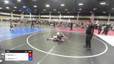 74 kg Rr Rnd 1 - Talan Benson, Gorilla Kids vs Aaron Ramirez, Savage House WC