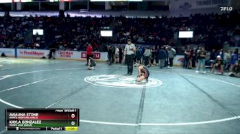 Girls 100 lbs Cons. Round 1 - Kayla Gonzalez, Moses Lake (Girls) vs Aviauna Stone, North Medford (Girls)