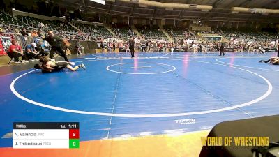 110 lbs Semifinal - Nickolas Valencia, Juggernaut Wrestling Club vs Justin Carson Thibodeaux, Predator Wrestling