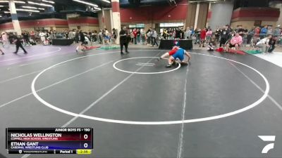 190 lbs Cons. Round 2 - Nicholas Wellington, Coppell High School Wrestling vs Ethan Gant, Cardinal Wrestling Club