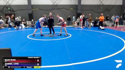 138 lbs Champ. Round 1 - Elias Rush, OR vs Gabriel Long, WA