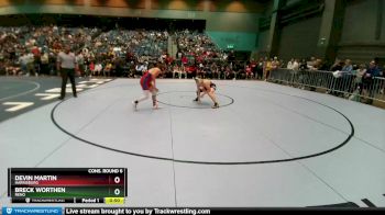 165 lbs Cons. Round 6 - Breck Worthen, Reno vs Devin Martin, Harrisburg