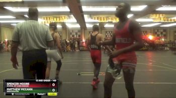 140 lbs Cons. Round 3 - Matthew McCann, Bridgewater vs Spencer Moore, School Of Hard Knocks