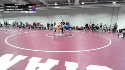 92 lbs Cons. Round 6 - Cody Savage, Ranger 47 Wrestling Club vs Maximus Konopka, Connecticut