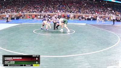 D3-144 lbs Champ. Round 1 - Matt Dion, Williamston HS vs Conner Bergeon, Richmond HS