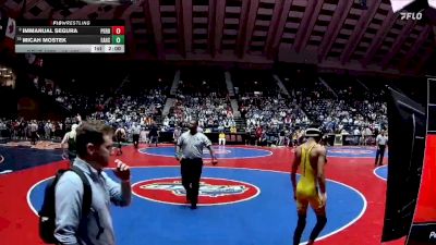 4A-106 lbs Champ. Round 1 - Micah Mostek, Eastside Hs vs Immanual Segura, Perry