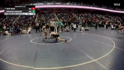 4A 113 lbs Champ. Round 1 - Spencer Sterling, Cardinal Gibbons vs Jack Bost, Davie