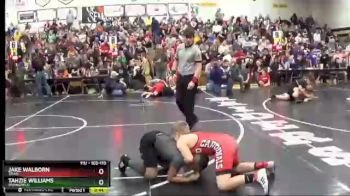 103 lbs Semifinal - Jake Walborn, Triad vs Tahzie Williams, Springfield