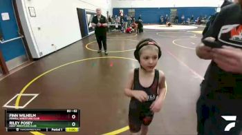 62 lbs Champ. Round 1 - Riley Posey, Cody Wrestling Club vs Finn Wilhelm, Powell Wrestling Club