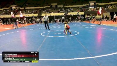 56 lbs Quarterfinal - Rito Baca, Great Bridge Wrestling Club vs Ashton Ames, Guerrilla Wrestling (GWA)