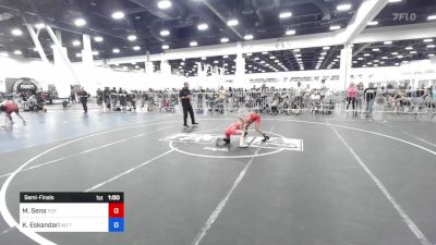 58 lbs Semifinal - Maverick Sena, Top Notch vs Kayan Eskandari, No Team