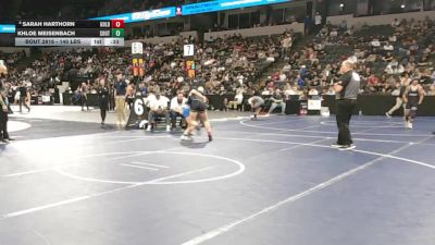 140 lbs Consi Of 8 #2 - Sarah Harthorn, Golden Valley (Bakersfield) (CS) vs Khloe Meisenbach, South San Francisco (CC)