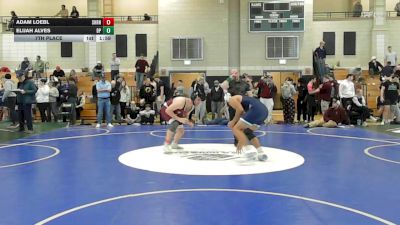 190 lbs 7th Place - Adam Loebl, Sharon vs Elijah Alves, Bristol-Plymouth