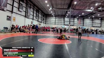 138 lbs Champ. Round 2 - Isaiah Sekutera, NC Pride vs Matthew Kaiser, Legacy Dragons